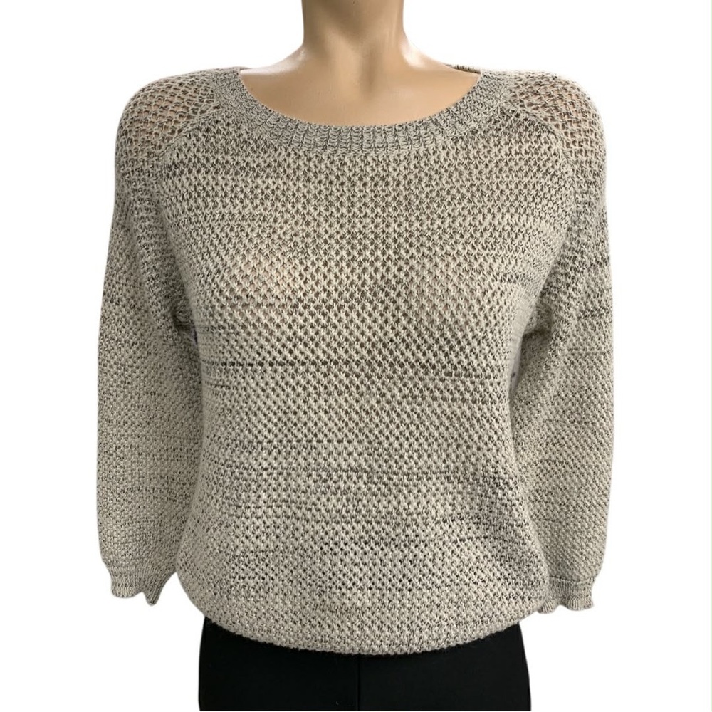 Lovemarks Elegant Cream Knit Sweater Size S